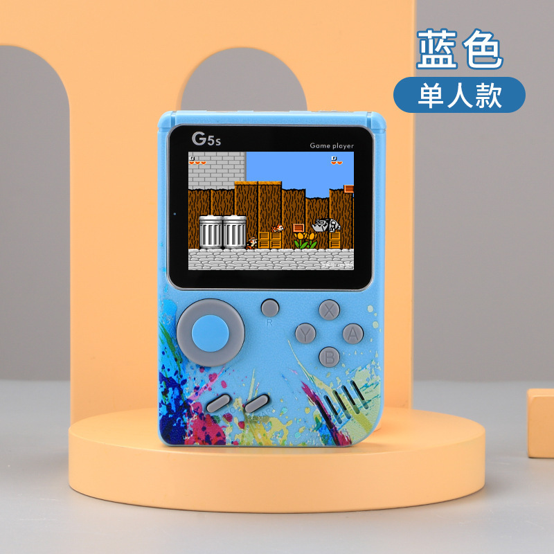 テレビゲーム機に接続可能 G5s ポータブルハンドヘルドゲーム機 クラシック 500-in-1 子供時代のノスタルジックなダブルレトロ|undefined