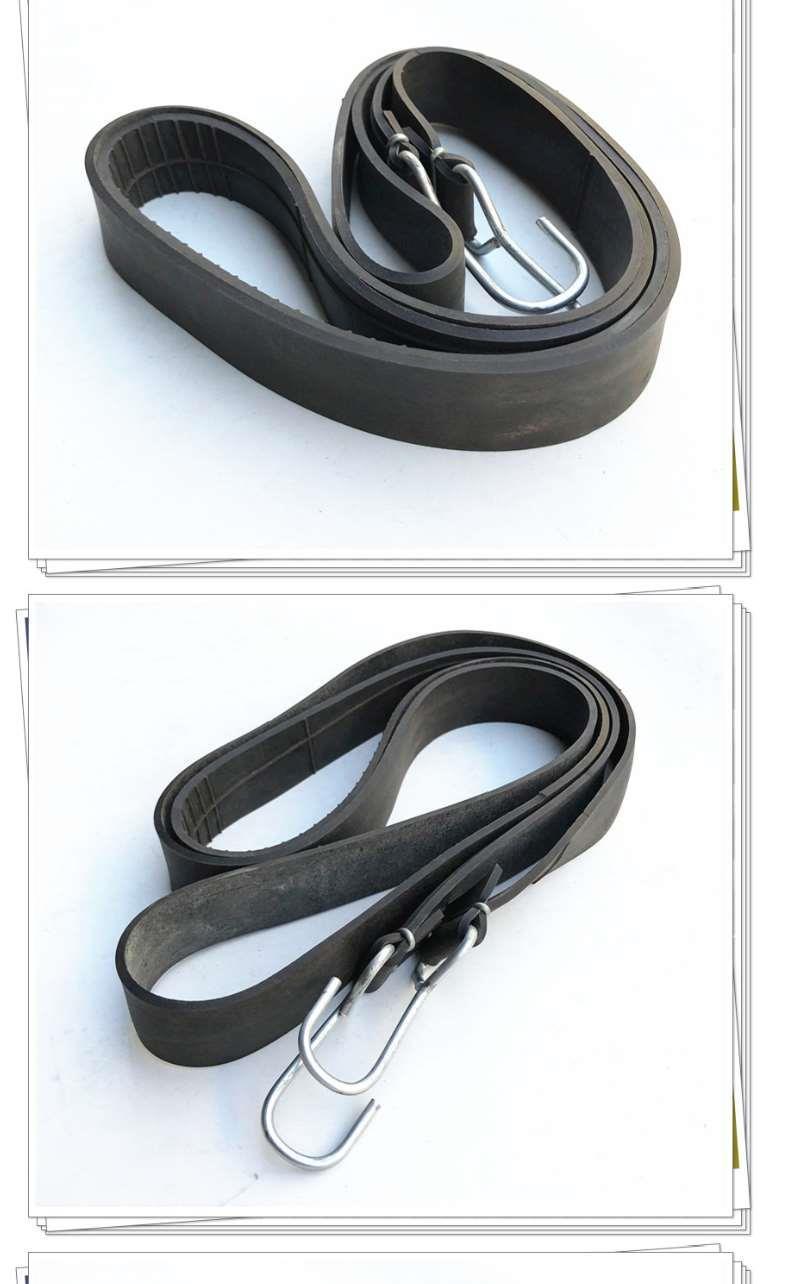 30mm Widened Tire Rubber Strap Motorcycle Elastic Rope Binding Strap Cargo Strap Elastic Rope Express Delivery Cargo Tie-Down Rope
