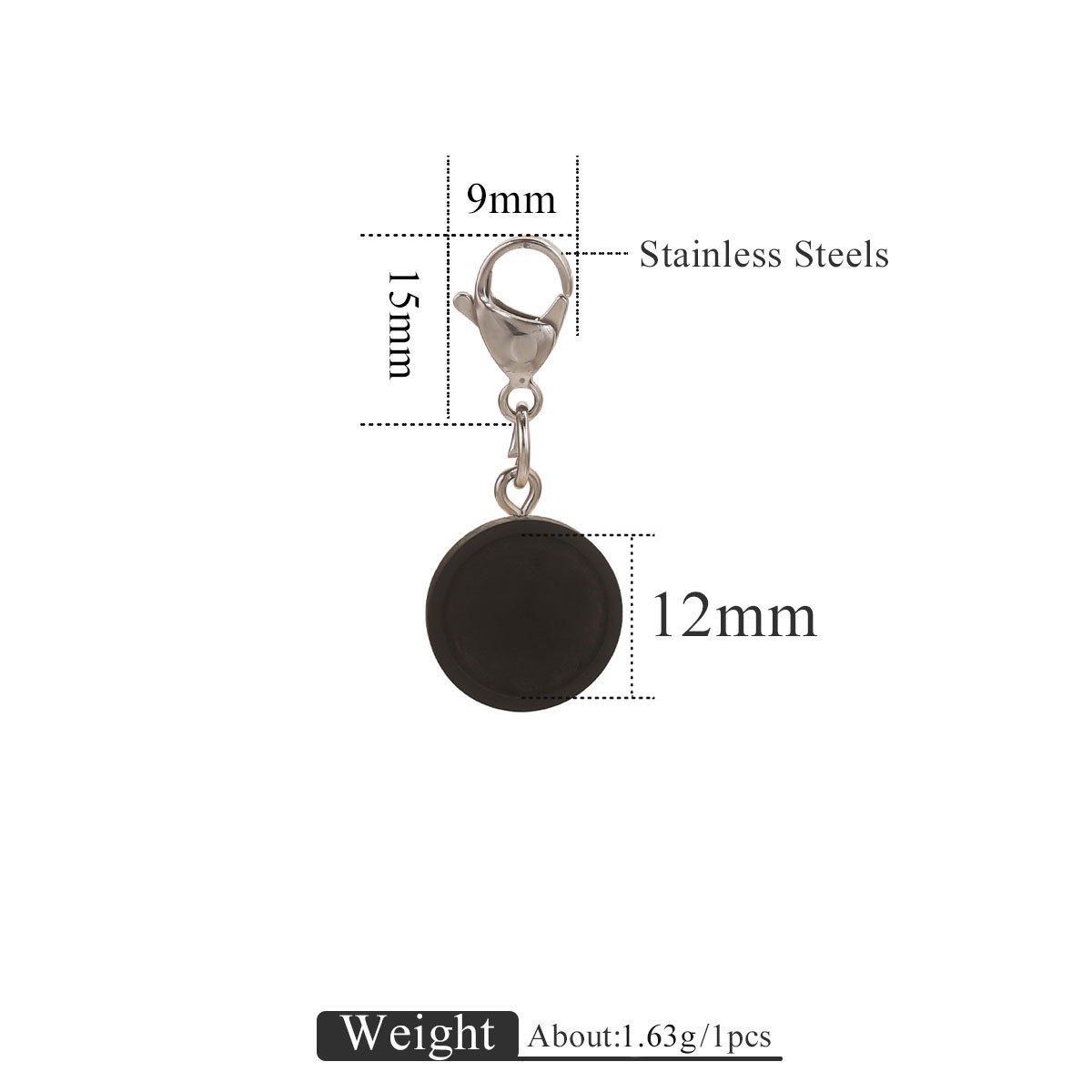 Base de madera redonda + ojo de oveja + anillo abierto + 15 joyería de joyería de llavero de joyería de joyería