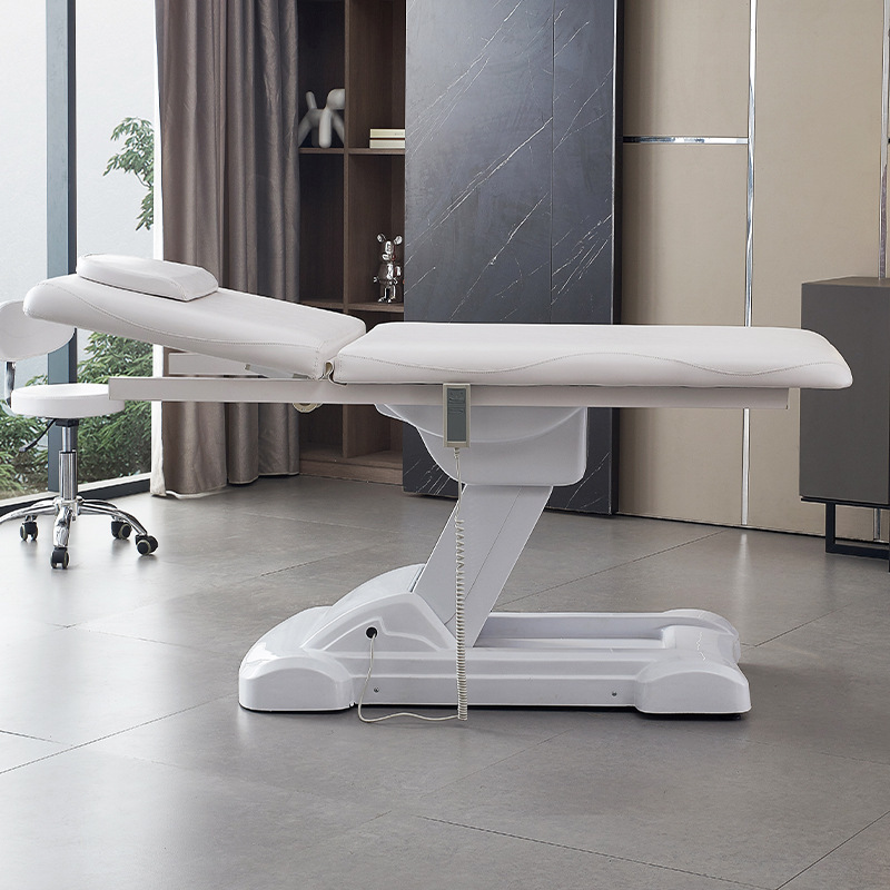 Cama de belleza eléctrica para fisioterapia, masaje SPA y masaje con aceite, con altura ajustable y orificio facial para respirar, específicamente para salones de belleza y clubes.