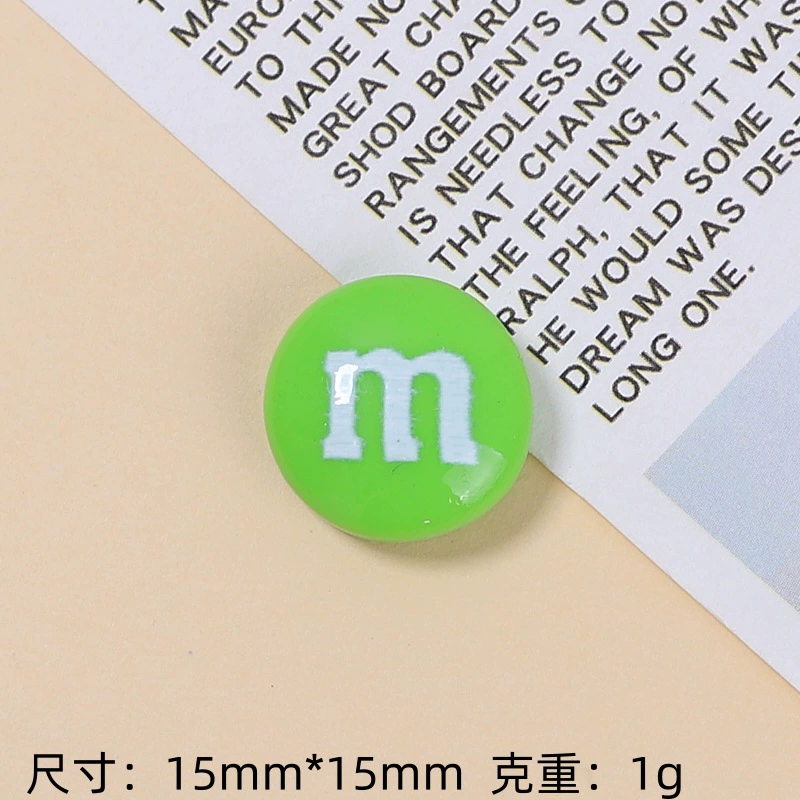 [Wholesale of Xigo Factory] Handmade DIY simulation creamy rubber drops resin accessories classic M beans