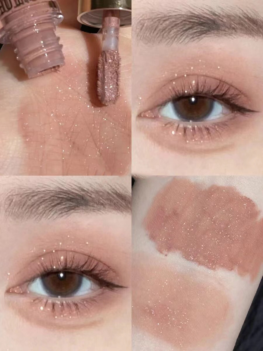 Capo Vini low-saturation gray Powder milk coffee matte liquid single eyeshadow Fine glitter pink pure earthy tone undefined