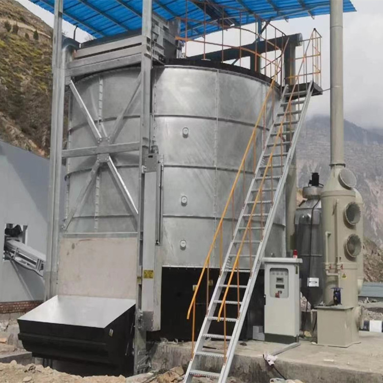 禽畜粪便发酵罐 有机肥高温好氧发酵罐 立式有机肥发酵罐