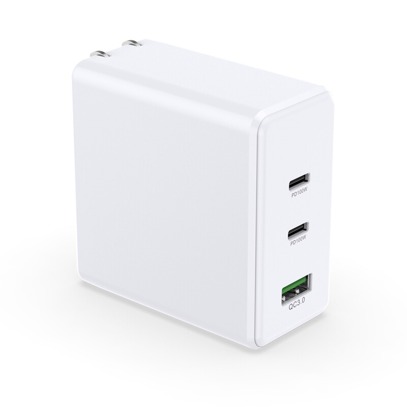 Manufacturers of new certified 100W power PD charger multi-port PD fast Sino-US, European and British charging plug Manufacturers of new certified 100W power PD charger multi-port PD fast Sino-US, European and British charging plug