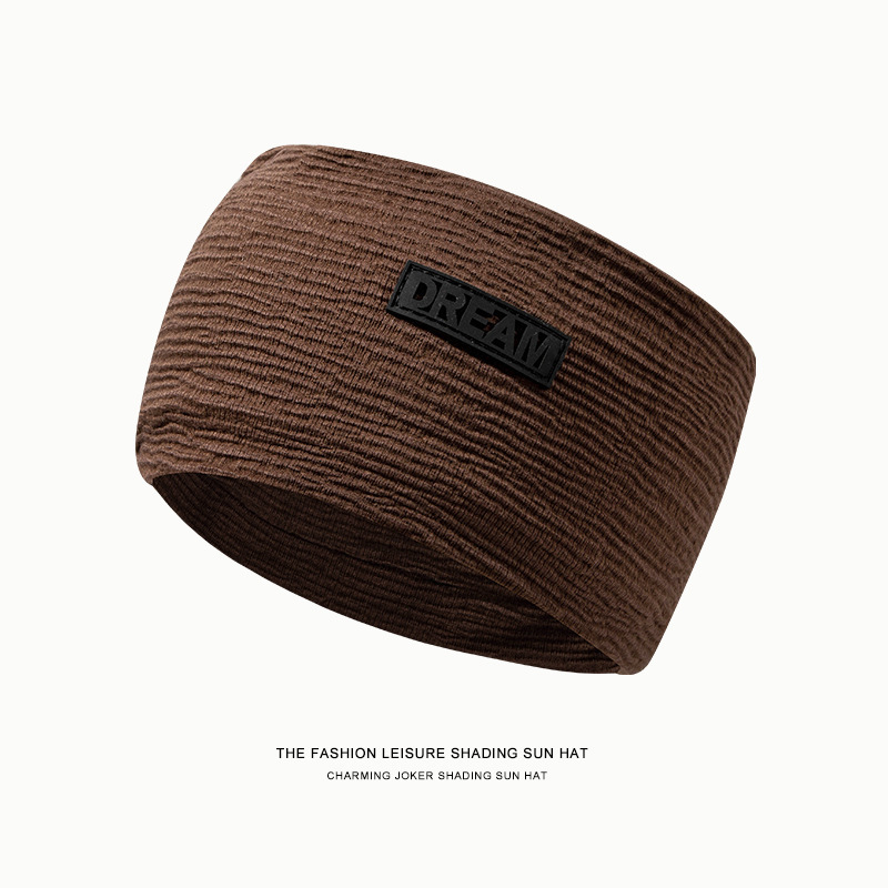 Internet Celebrity Outdoor Sports Hair Band Women's Hair Band Running Sweat Absorbing Hair Band Moon Tape Spring and Summer Wool Knitted Hat