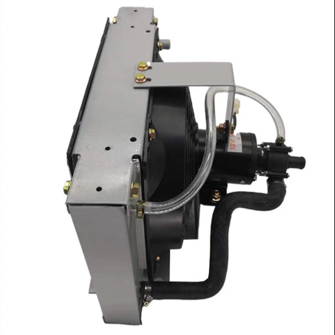 改装散热器拖拉机农用三轮电子水箱12V24V循环水泵一体水箱散热器