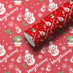 2025 新しいクリスマスギフト包装紙ギフト紙かわいいクリスマスイブクリスマスギフトボックス包装材料 diy