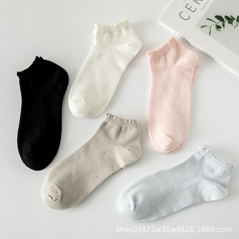 Calcetines primavera y verano niñas tubo medio color sólido mujer todo fósforo jk personalidad de tendencia tubo medio largo color sólido aguja gruesa apilamiento calcetines estilo delgado