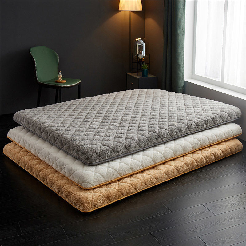 床垫软垫加厚冬季保暖羊羔绒垫子榻榻米单双人家用1.51.8m床|ms