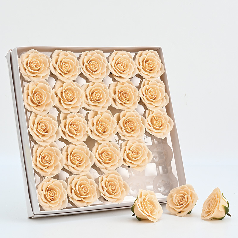 Flor de jabón orgullo rosa siete capas florista DIY material de paquete floral material de paquete floral flores de jabón inmortales