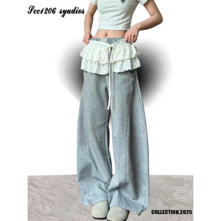 Heavy-Duty Lace Ruffle Skirt for Women, Spring 2025 New Design Layered Apron Short Skirt