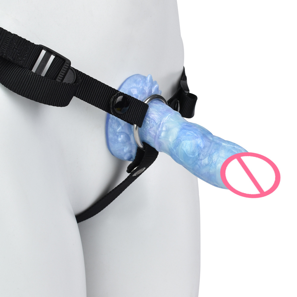 Dragón de hielo Polla pene de silicona líquida juguetes sexuales para adultos Yin anal de doble propósito clímax equipo juguetes sexuales para casa