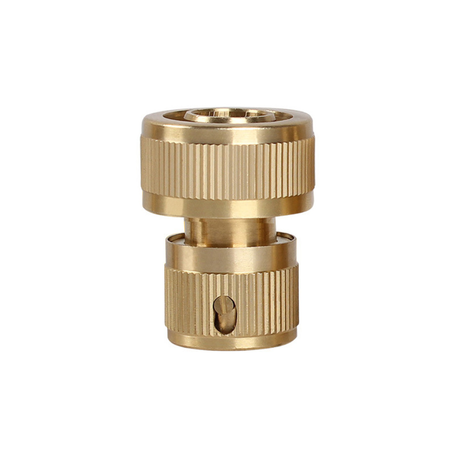 Snjue cobre puro 3/4 conector rápido manguera de jardín conector de cobre 6 split tubería suelta conjunta de lavado de coches pistola de agua conector