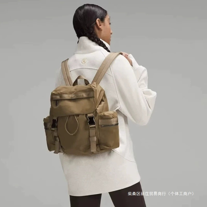 LU跨境Wunderlust14L盖帽双肩包大学生大容量运动登山旅行包|undefined