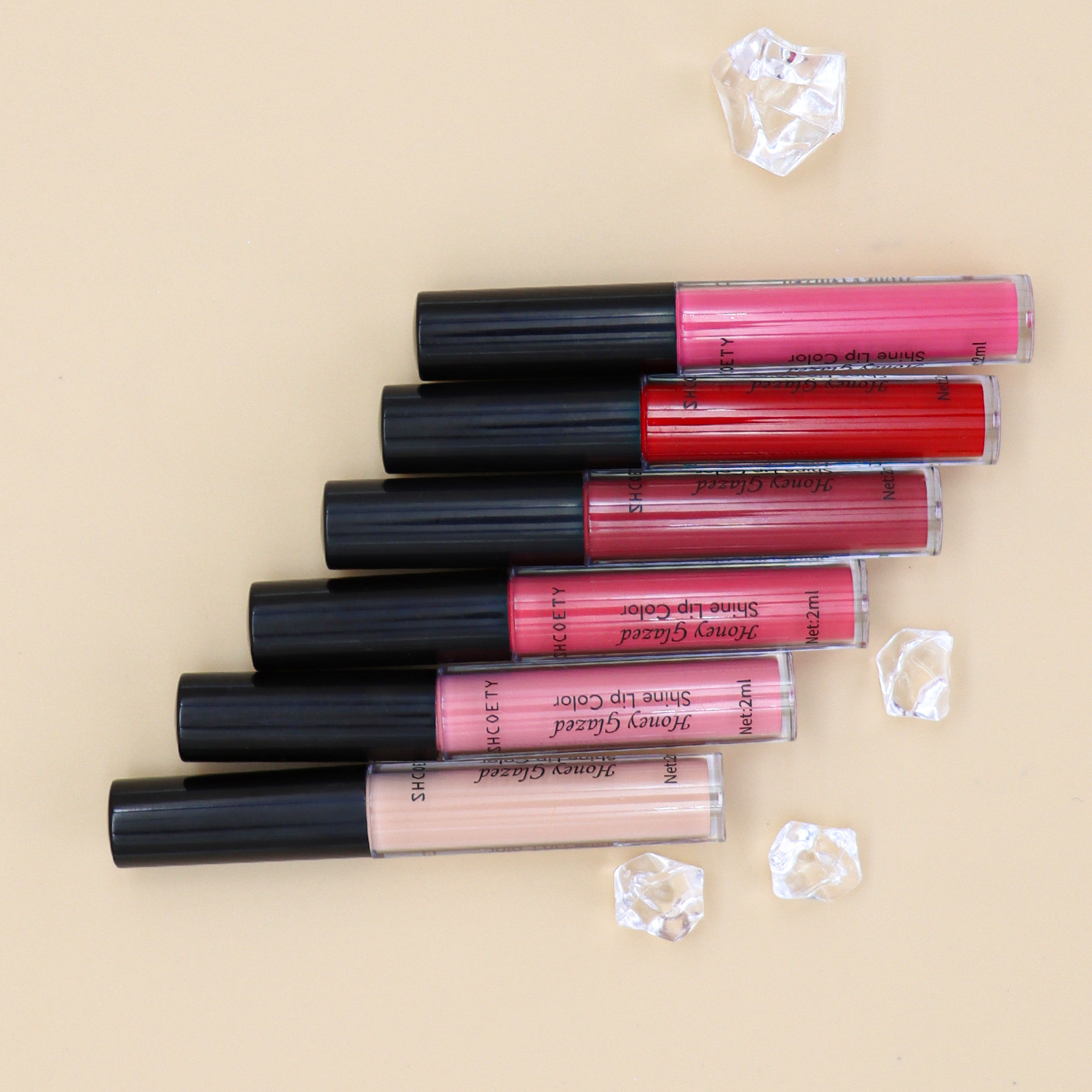SHCOETY cross-border matte lip gloss long-lasting non-stick to cups and non-fading European and American nude lipstick lip gloss wholesale undefined