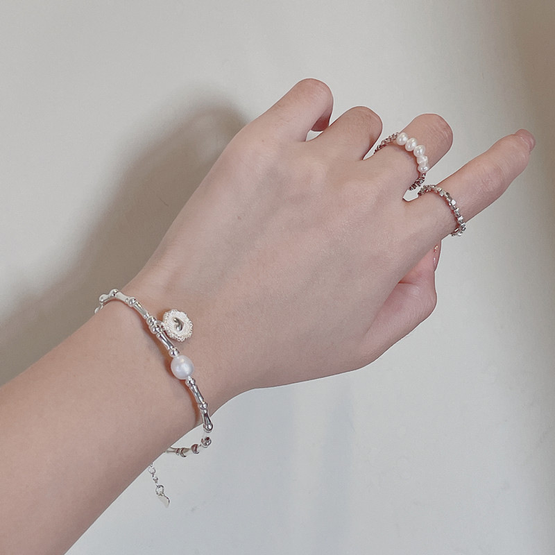 Bambusknut armband i sterling silver för kvinnor lyxig present_voghion.com