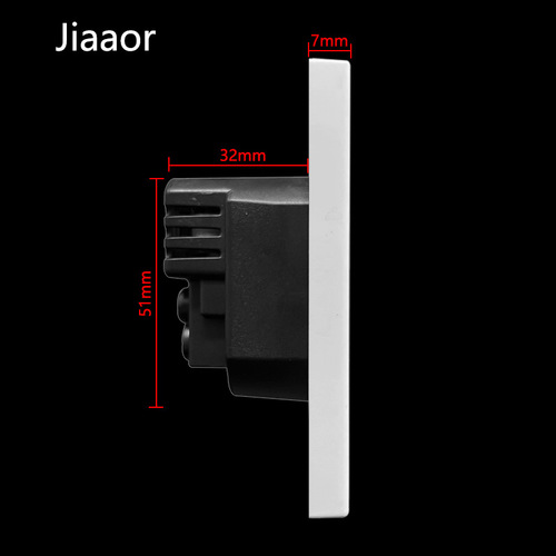 16A European German French socket panel with USB+typeC86 foreign trade concealed socket cross-border supply