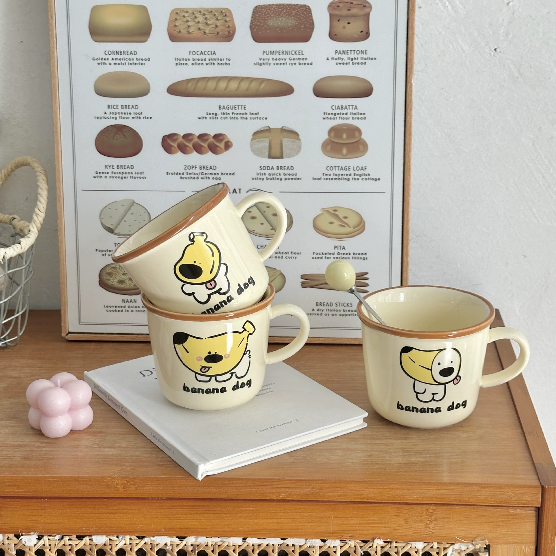 Керамическая ложка с мультяшным рисунком, кофейное чаю, для любимого, подарок на день рождения