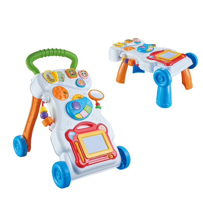 乳幼児用歩行車児童手押し車音楽補助車は、赤ちゃんの子供の車のおもちゃを横転するのを防ぐことができる