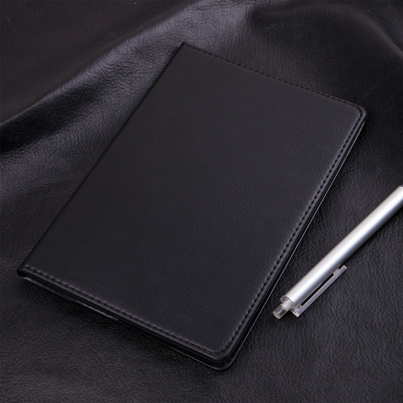 Deli 7901 Leather-Bound Book 25K80 Page Office Business Leather-Bound Notepad Notebook Deli Meeting Minutes Book