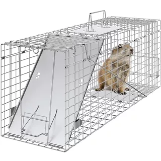 捕猫笼全自动踏板式捕抓猫狗大号新款救助流浪野猫捕捉器跨境兔笼