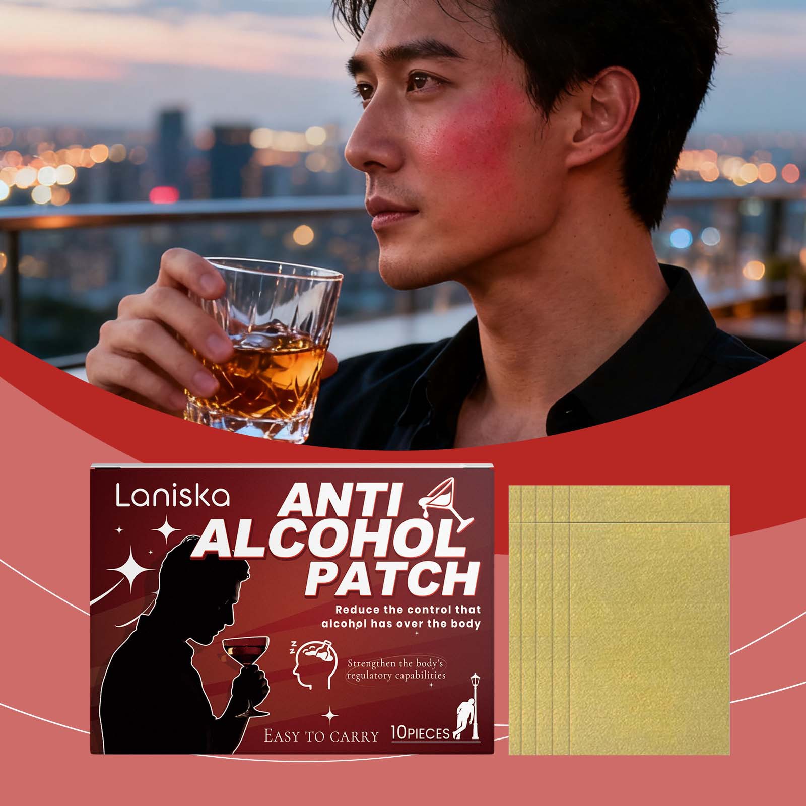 LANISKA 身体护理贴 即贴即用温和草本成分便携重拾活力舒适贴片