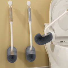 家庭用の顔の値のトイレの便器の清潔ブラシの延長の取っ手の軽い豪華な壁掛け式は死角のない便器のブラシを洗いやすいです。