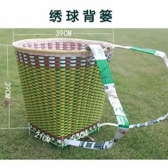 広西の3月3日の刺繍のボールのかごの家庭用の純粋な手作業でかごを編みます。