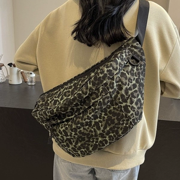 Capacious shoulder bag, chest bag for leisure