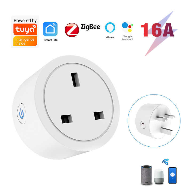 Tuya Smart Plug with Power Consumption Statistics, Wifi Socket, Homekit, Alexa, Google, Uk Standard Socket Tuya Smart Plug with Power Consumption Statistics, Wifi Socket, Homekit, Alexa, Google, Uk Standard Socket
