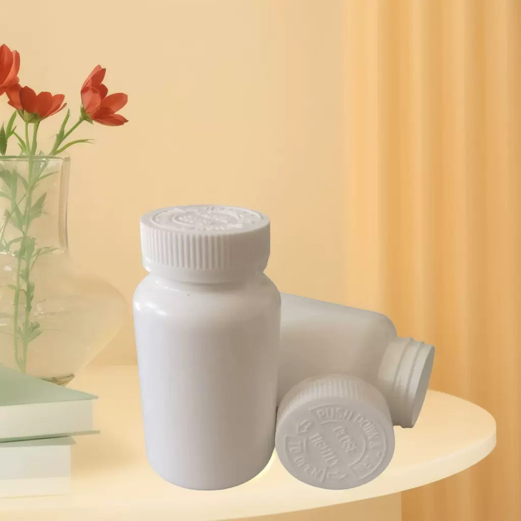 现货200cc塑料瓶糖果压片包装瓶pe压旋盖胶囊片剂瓶多规格药瓶