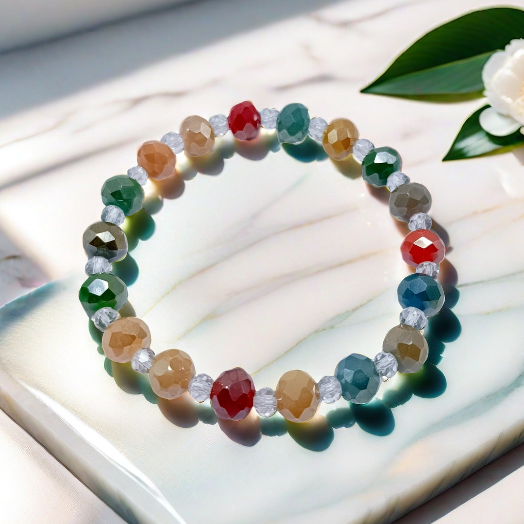 g51 원 크리스탈 컬러풀 팔찌