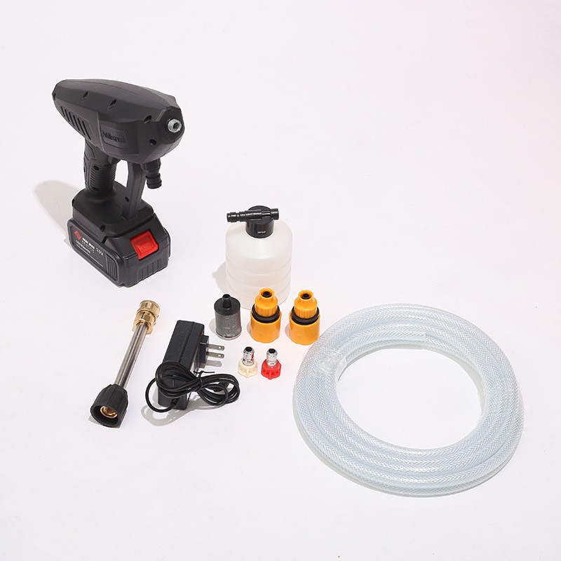 水枪配件家用锂电洗车机充电式锂电洗车水枪户外便携式高压洗车枪