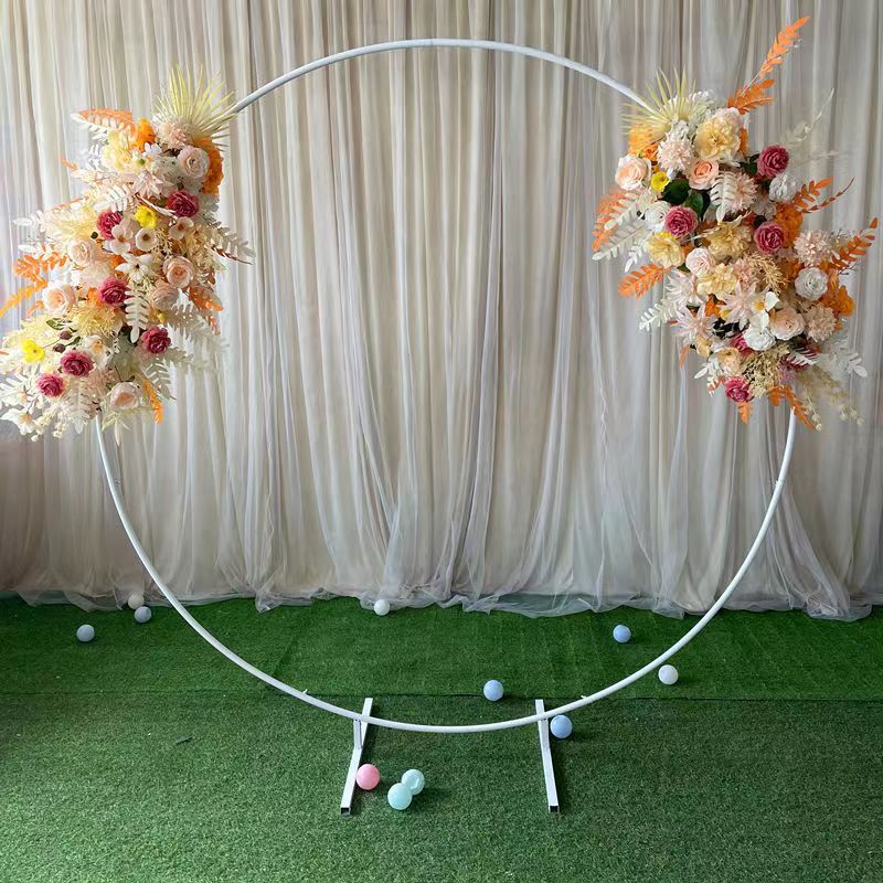 Anillo de hierro globo soporte de arco accesorios de boda al por mayor decoración de vestido de vacaciones al aire libre decoración de la boda suministros