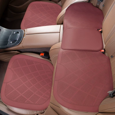 sense half cushion: Four Seasons Pad - ultra-thin-and-breathable-full-car-three-piece-set-volcano-red-clean-labelno-logo