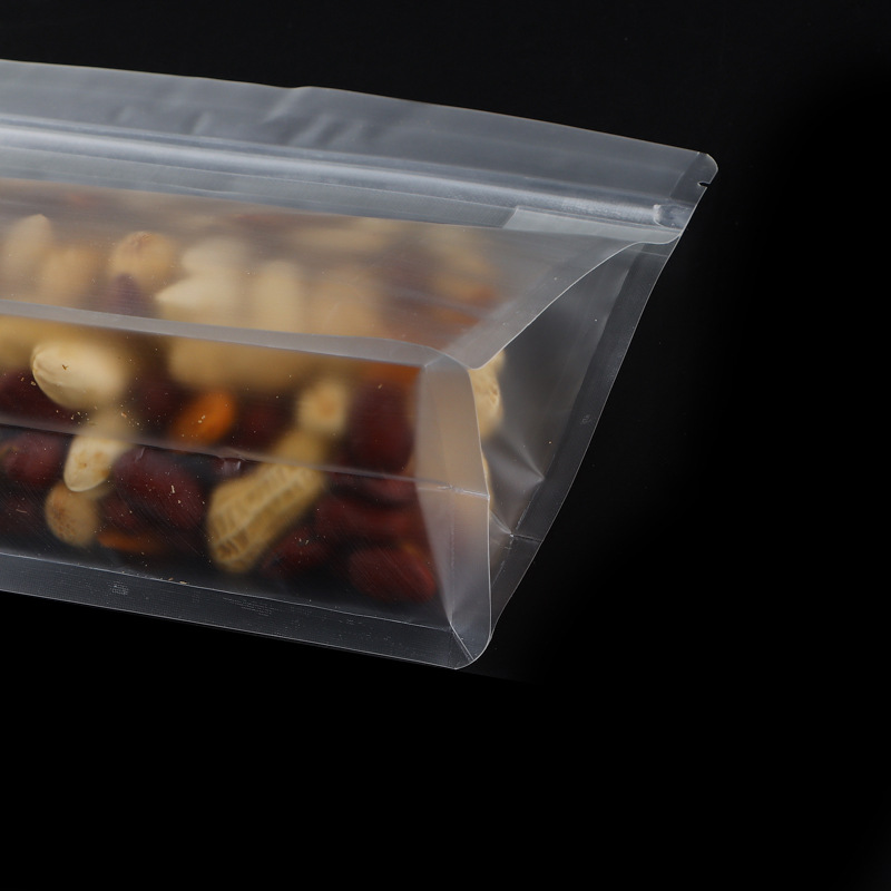 Wholesale frosted transparent eight-sided bag tea packaging bag self-sealing bag dried fruit mushroom flour bag dog food bag