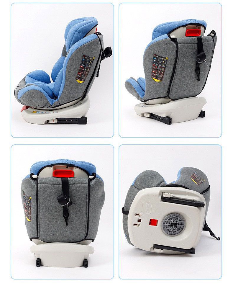 Child safety seat 0-2-4-6-12 years old car with 360 degree rotation baby car can sit and lie down