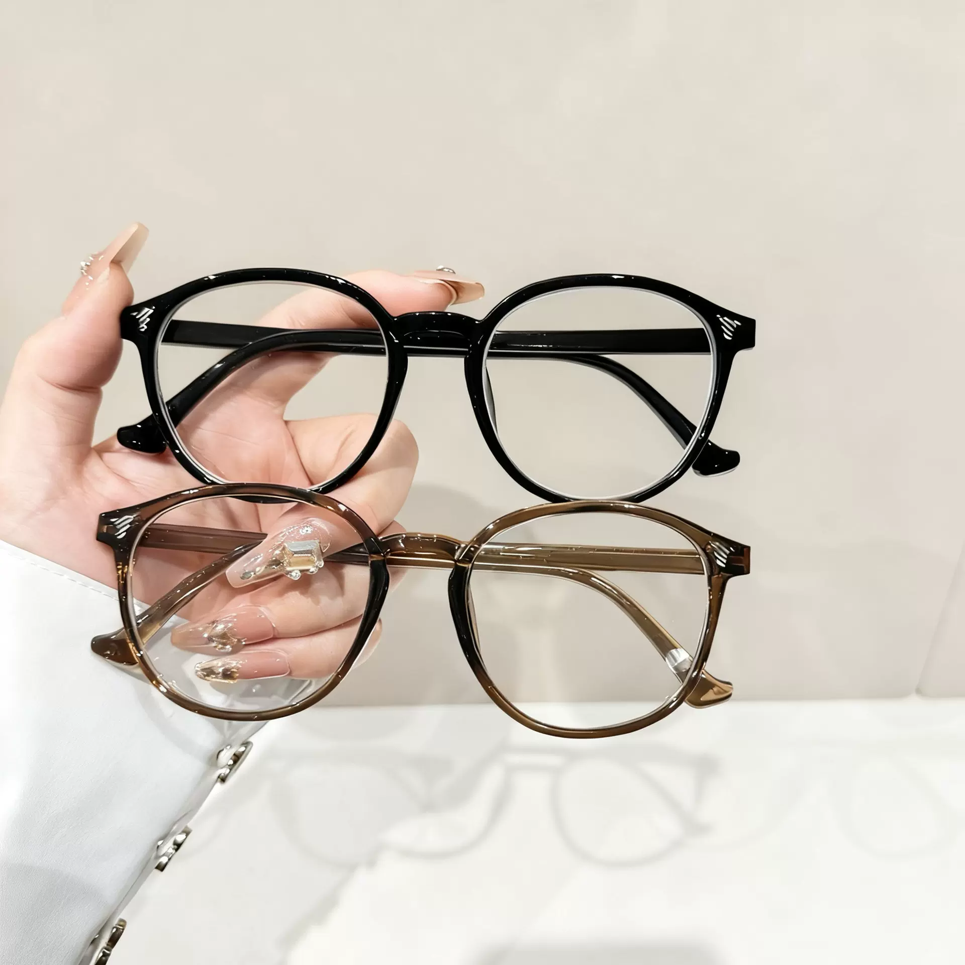 新款时尚防蓝光成品近视镜学生可配镜防蓝光平光镜