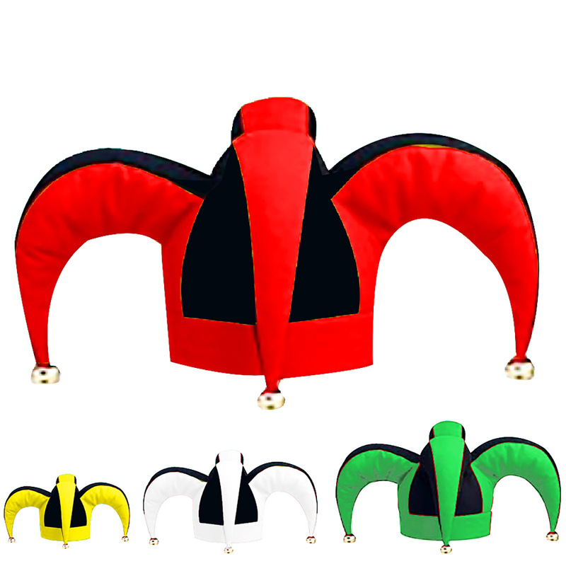 Halloween hat, role-playing game hat, four-cornered clown, freak, circus cosplay hat, cosplay costume Halloween hat, role-playing game hat, four-cornered clown, freak, circus cosplay hat, cosplay costume