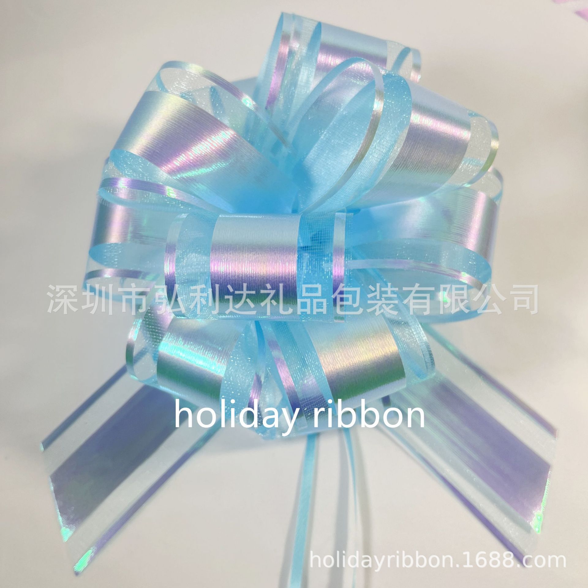 Transfronterizo 50 # gran iris estereoscópico flores de Navidad embalaje de regalo de mano mano cinta de flores al por mayor grande ensanchamiento