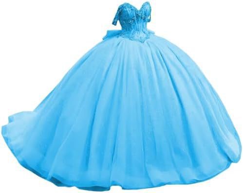 Vestido de noche de cola, top de tubo de un solo hombro, vestido de fiesta para adultos, vestido de princesa de hilo esponjoso, vestido de aplicación tridimensional