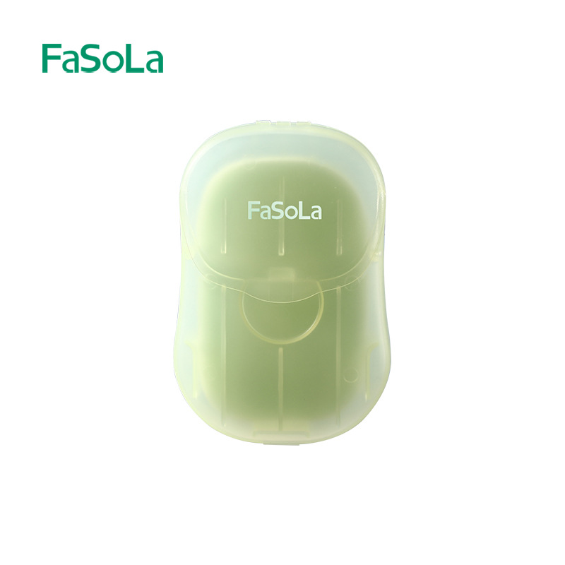 FaSoLa viaje papel de jabón portátil mini jabón papel de jabón desechable portátil de lavado de manos