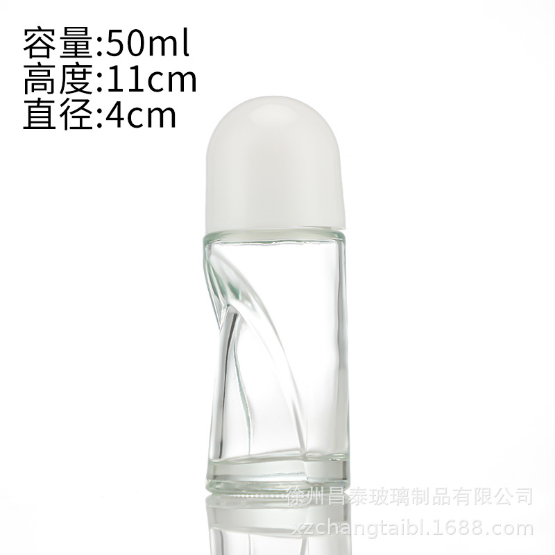 50ml + tapa blanca brillante; Transparencia; vidrio