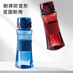 Summer New Plastic Sports Water Bottle Large Capacity Student Direct Drinking Cup Portable High Temperature Resistant Fitness Drinking Cup for Men and Women