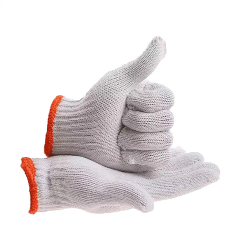58斤棉纱再生棉本白线手套加厚耐磨工地干活劳保手套500G棉纱手套