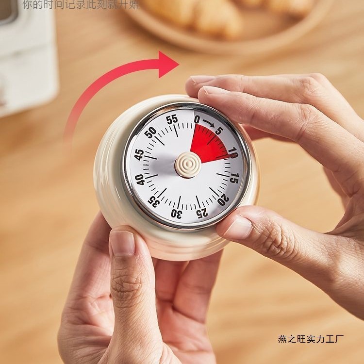 日本製機械式タイマーキッチン調理タイミングリマインダー視覚的な時間管理目覚まし時計磁気吸引|undefined