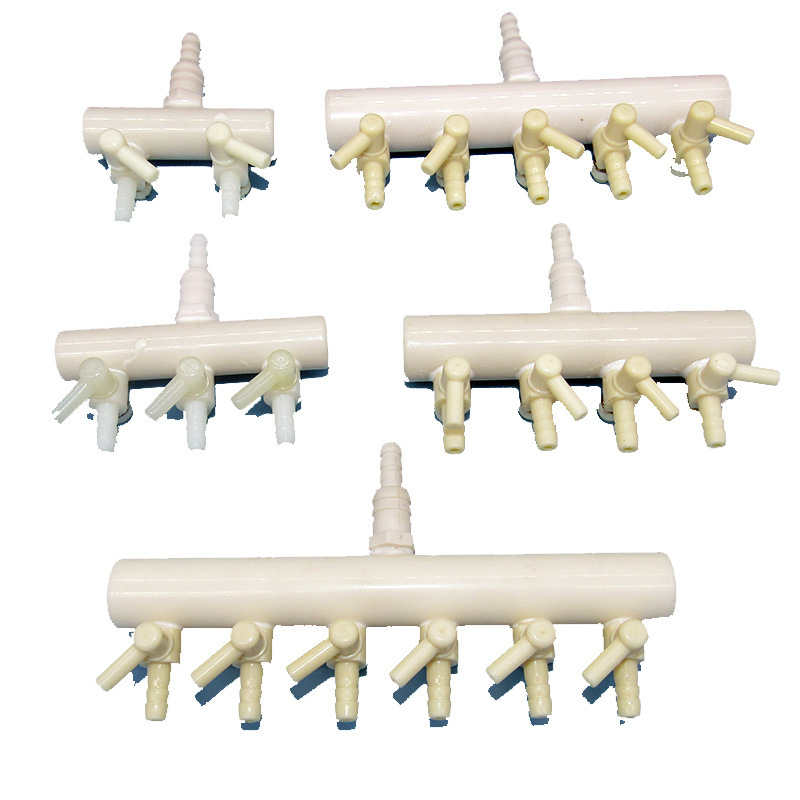 Foreign trade plastic diverter valve air pump special shunt plastic porous diverter belt adjustment switch diverter valve regulating valve