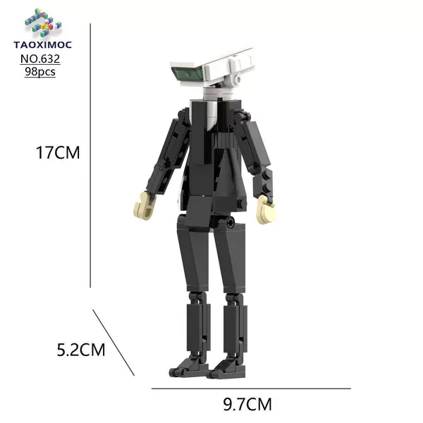 632 white camera man 98PCS [Ready stock and shipped in seconds]