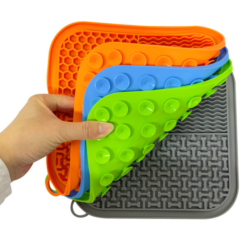 Pet Licking Mat, New Amazon Pet Dining Accessories, Dog Slow Feeding Mat, Plate Mat, Suction Cup Slow Feeder Mat, Dog Licking Mat