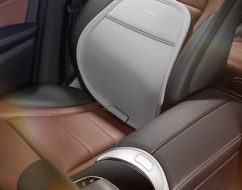 Cicido Car Lumbar Support Cushion Breathable Waist Protector Seat Cushion Back Support Car Driver's Seat Lumbar Support